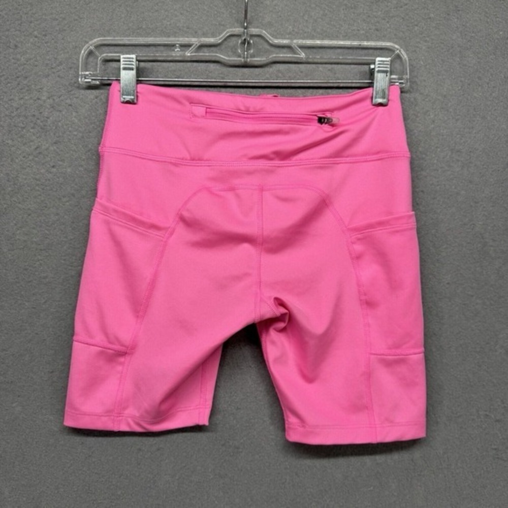 Nike Fast Running Shorts Womens Size XS Pink Glow‎ Dri-Fit Mid Thigh Barbiecore - Picture 3 of 12